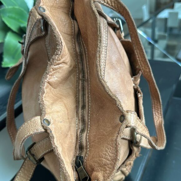 ORIGI HAND MADE ITALY P’ELLE BOVINA LEATHER LARGE WOVEN BAG TOTE PURSE RARE - Picture 12 of 16